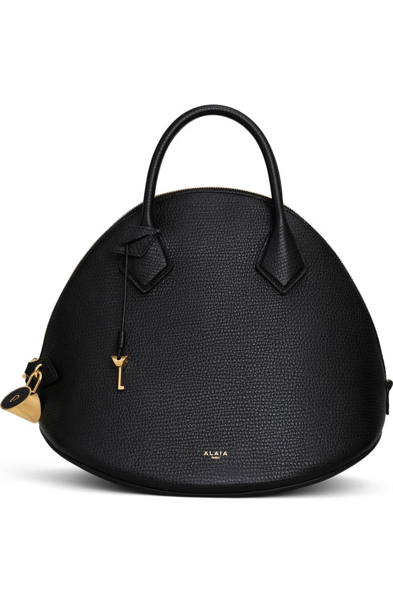 Alaïa Dome Grained Leather Top Handle Bag, Main, color,