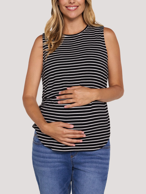 Sleeveless Nursing Maternity Top