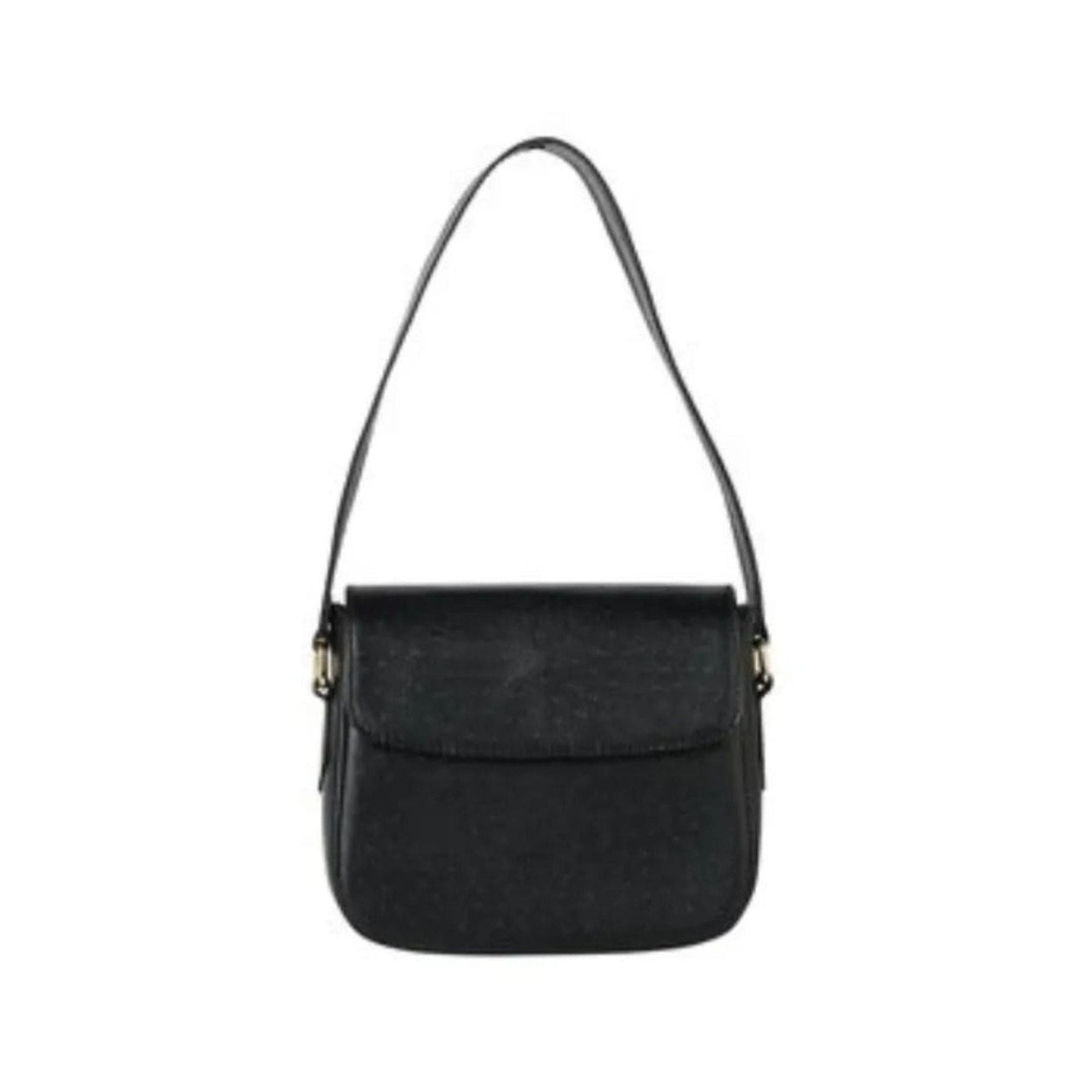 The Sophia Leather Handbag, Alternate, color, Black