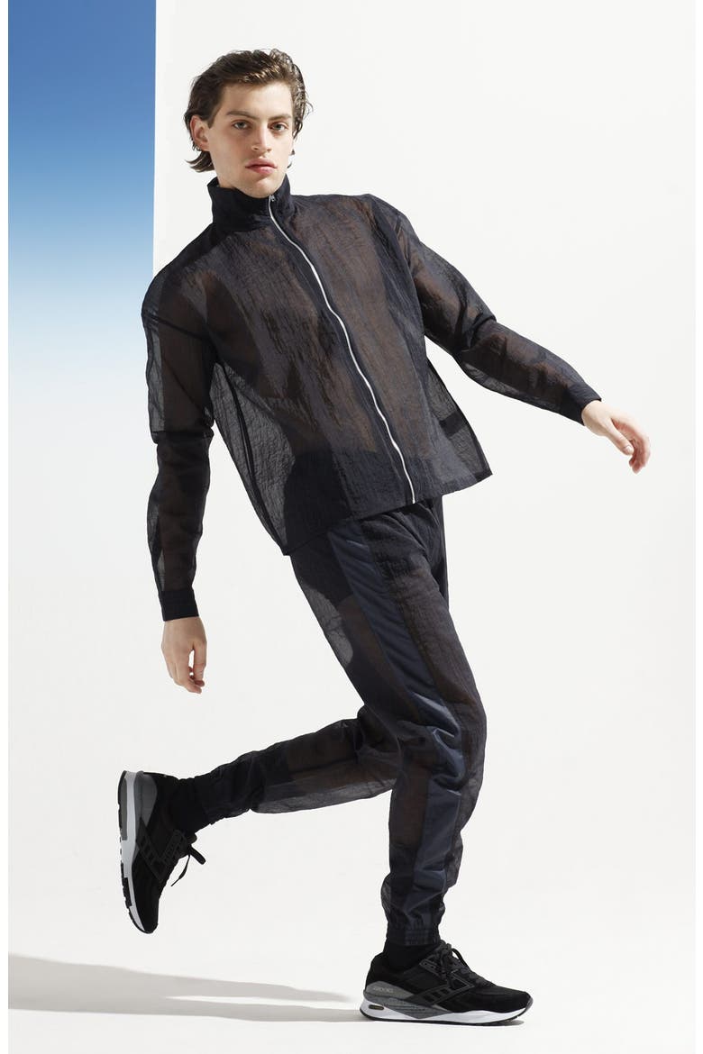 'Robe' Track Jacket, Alternate, color, NAVY BLUE TRANSPARENT