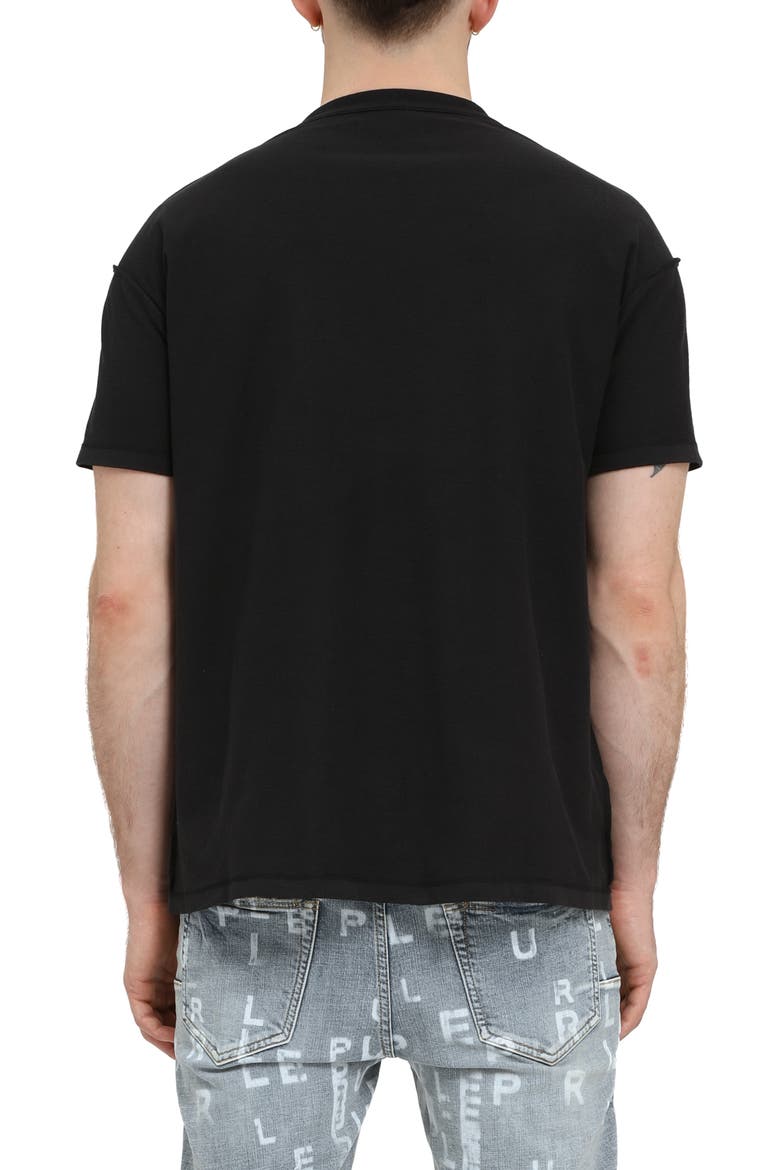 Textured Inside Out Graphic T-Shirt, Alternate, color, BLACK