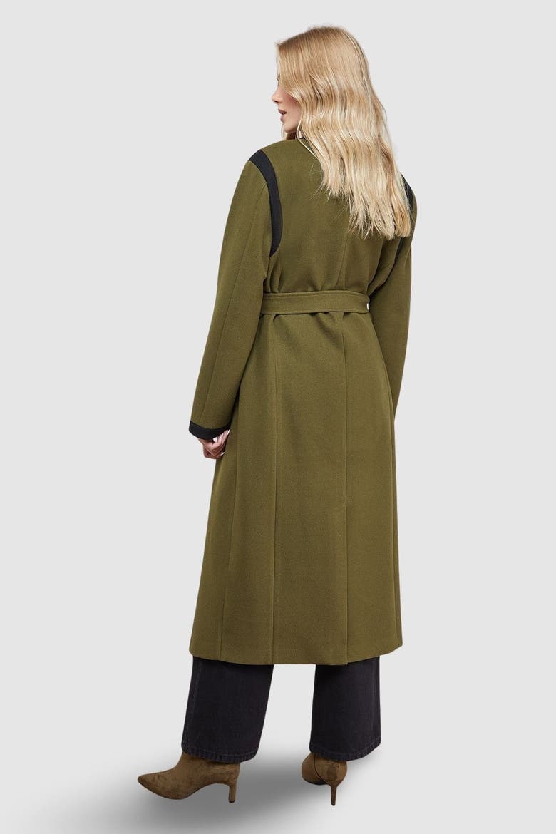 Tipped Coat, Alternate, color, Olive