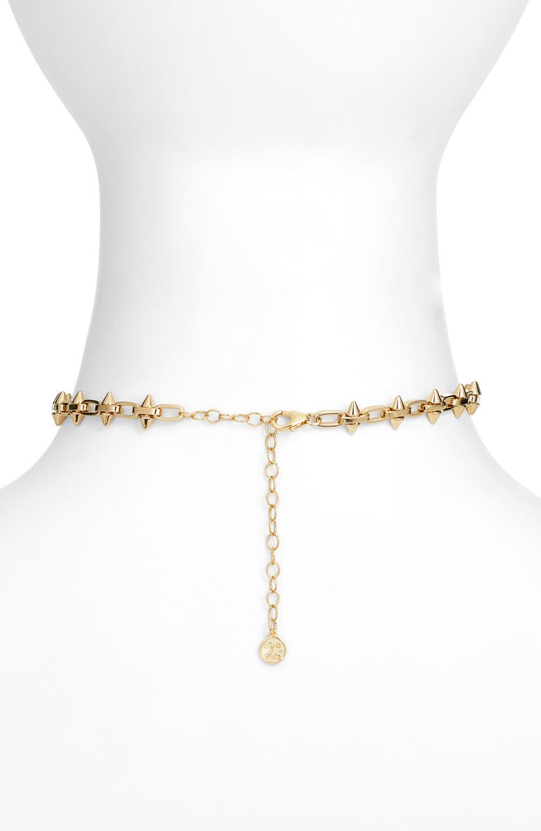Child of Wild Harley Chain Choker Necklace, Alternate, color, Gold