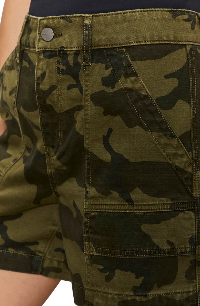 Sanctuary Boyfriend Utility Shorts, Alternate, color, Rambler Camo Green
