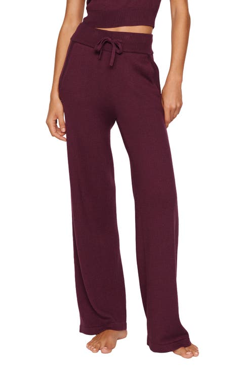 Wide Leg Lounge Sweater Pants