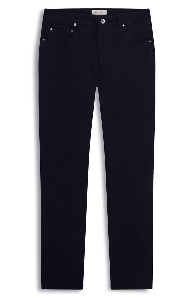 Bugatchi Preston Straight Leg Five Pocket Pants, Alternate, color, Black