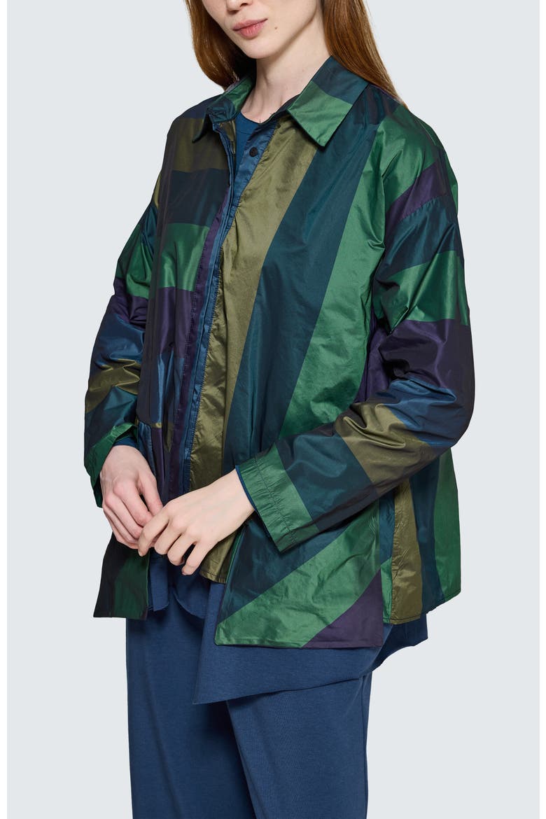 Vivienne Asymmetrical Shirt, Alternate, color, Oasis Blue