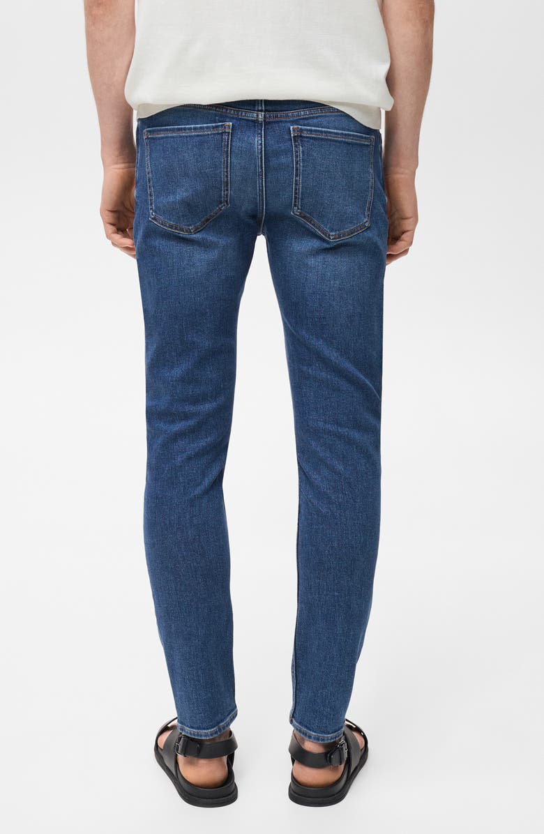 MANGO Jude Skinny Jeans, Alternate, color, Dark Blue