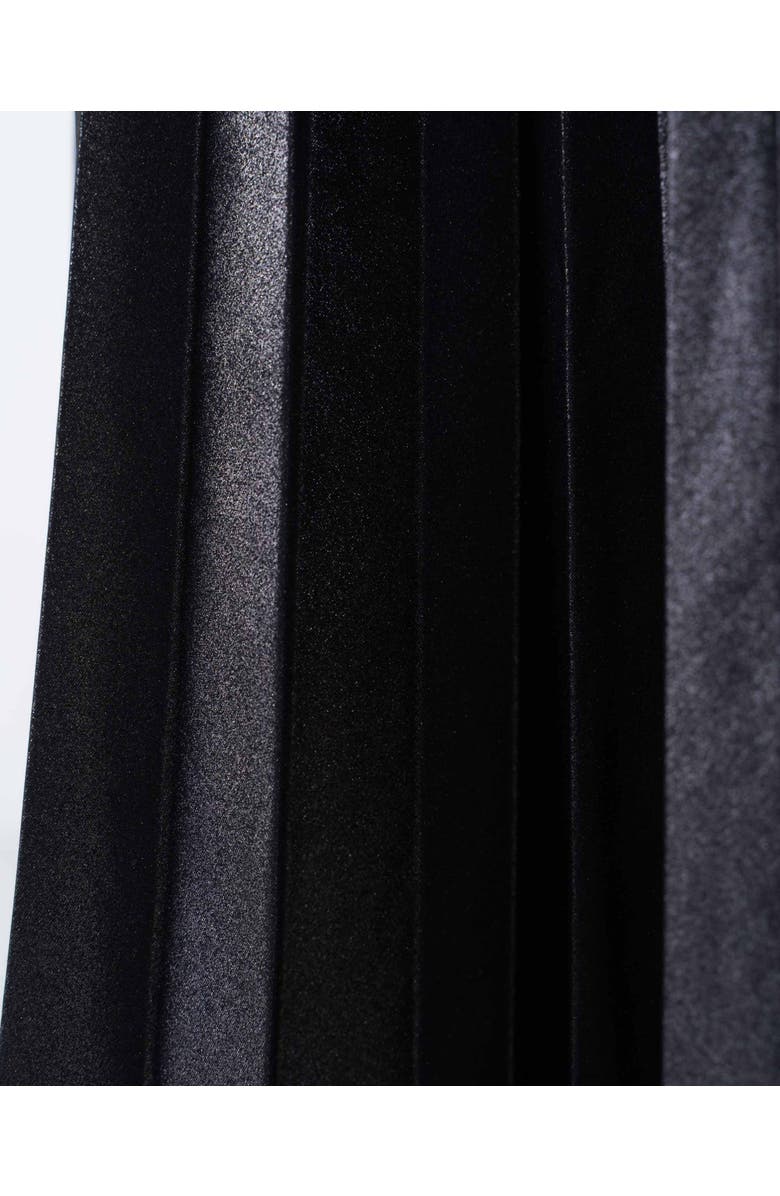 Kettlewell Metallic Full Pleated Skirt, Alternate, color, Charcoal Shimmer