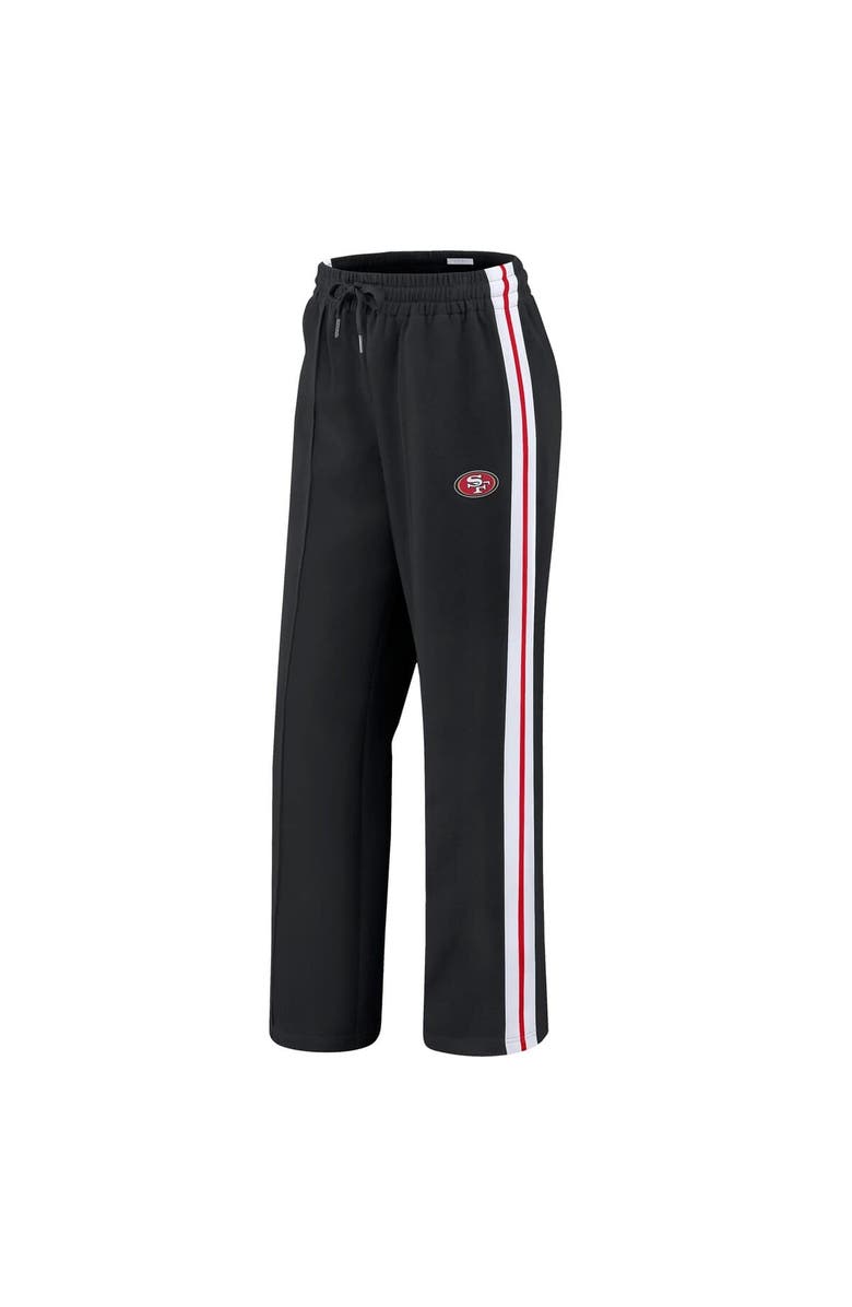 WEAR by Erin Andrews Women's WEAR by Erin Andrews Black San Francisco 49ers Color-Block Straight Leg Pants, Alternate, color, 
