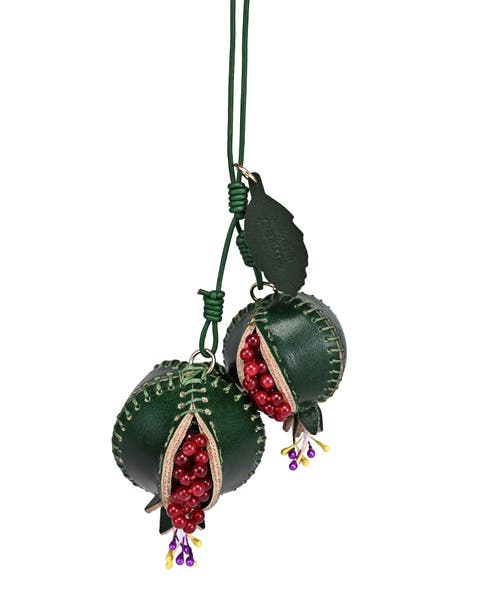 Pom Genuine Leather Botanical Fruit Charm