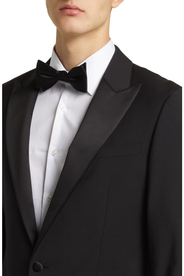 Poker Wool Blend Blazer, Alternate, color, BLACK