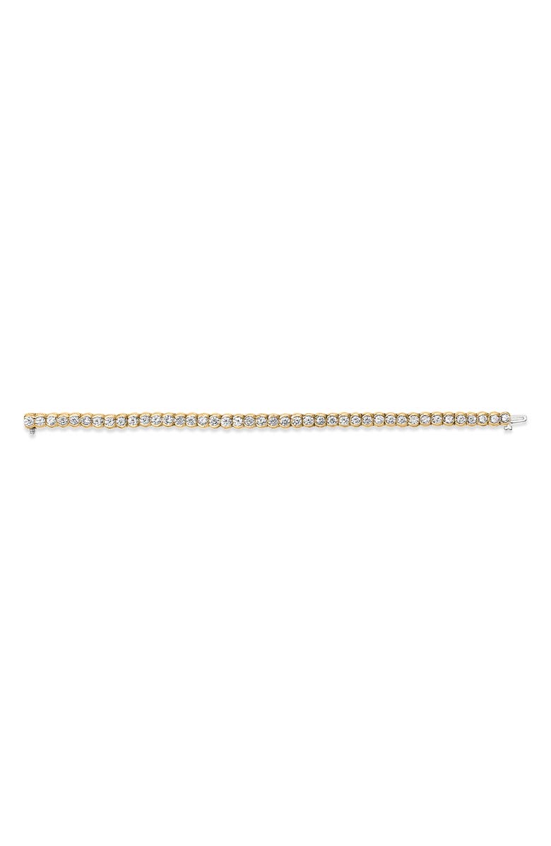 Haus of Brilliance 14K Yellow Gold 8.00 Cttw Half Bezel Set Diamond Tennis Bracelet, Alternate, color, Yellow Gold
