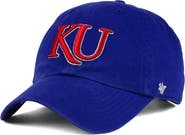 '47 Men's '47 Royal Kansas Jayhawks Clean Up Adjustable Hat