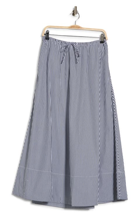 Mini Yarn Dyed Stripe Maxi Skirt