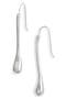 Elongated Teardrop Linear Earrings