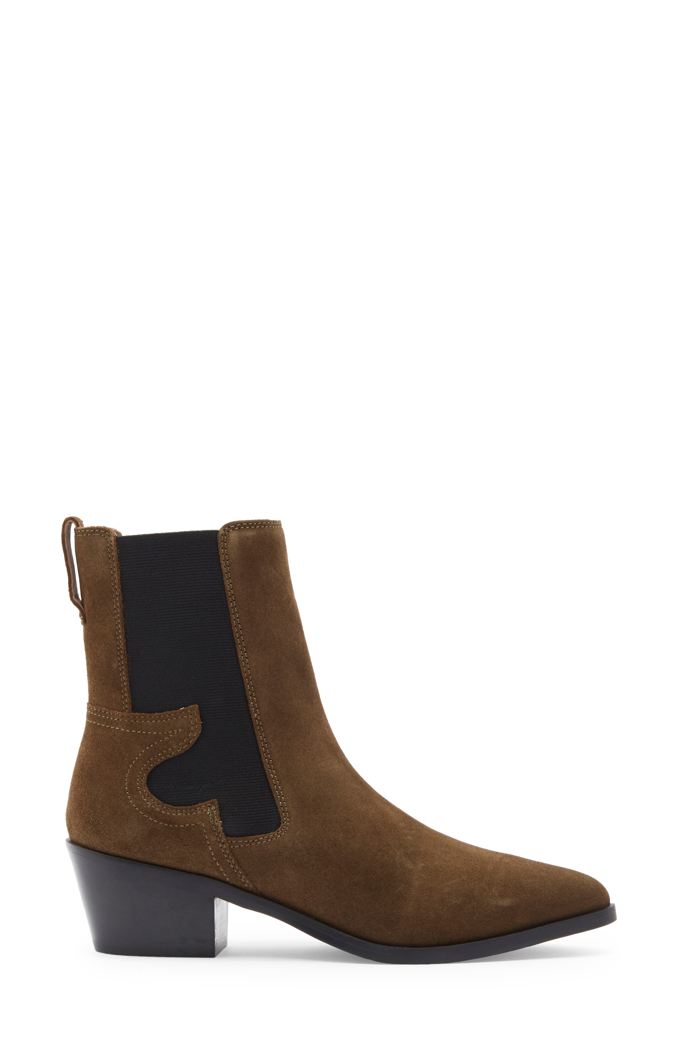 AllSaints Kara Chelsea Boot, Alternate, color, Khaki