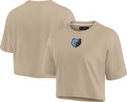 Fanatics Signature Women's Fanatics Signature Khaki Memphis Grizzlies Elements Super Soft Boxy Cropped T-Shirt