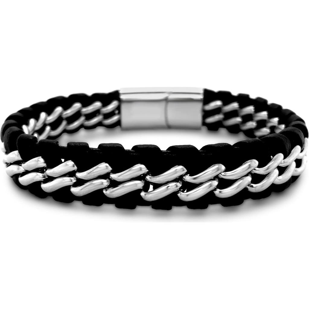 Anna Zuckerman Rowen Braided Cuff In Black