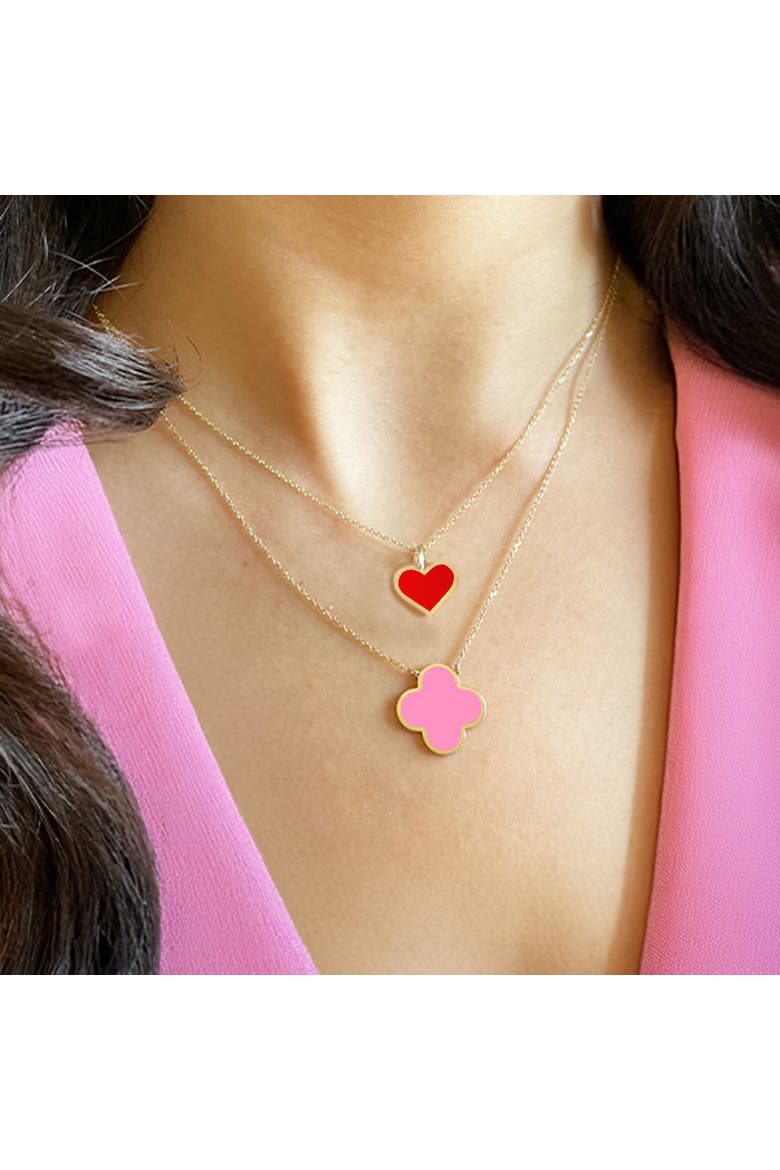 Coral Heart Charm, Alternate, color, Coral