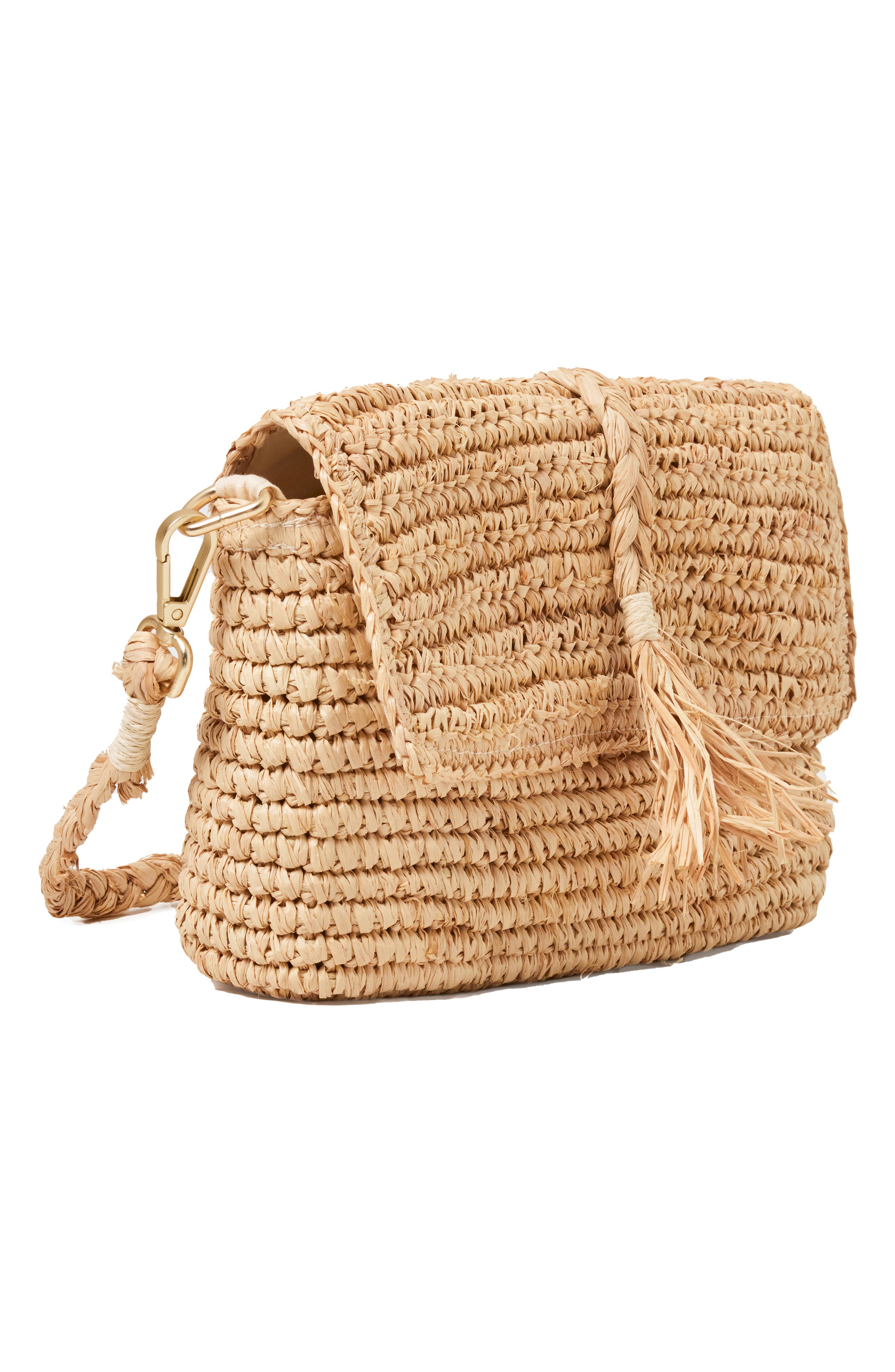 LSPACE Camaya Crochet Raffia Shoulder Bag, Alternate, color, 