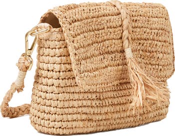 Camaya Crochet Raffia Shoulder Bag