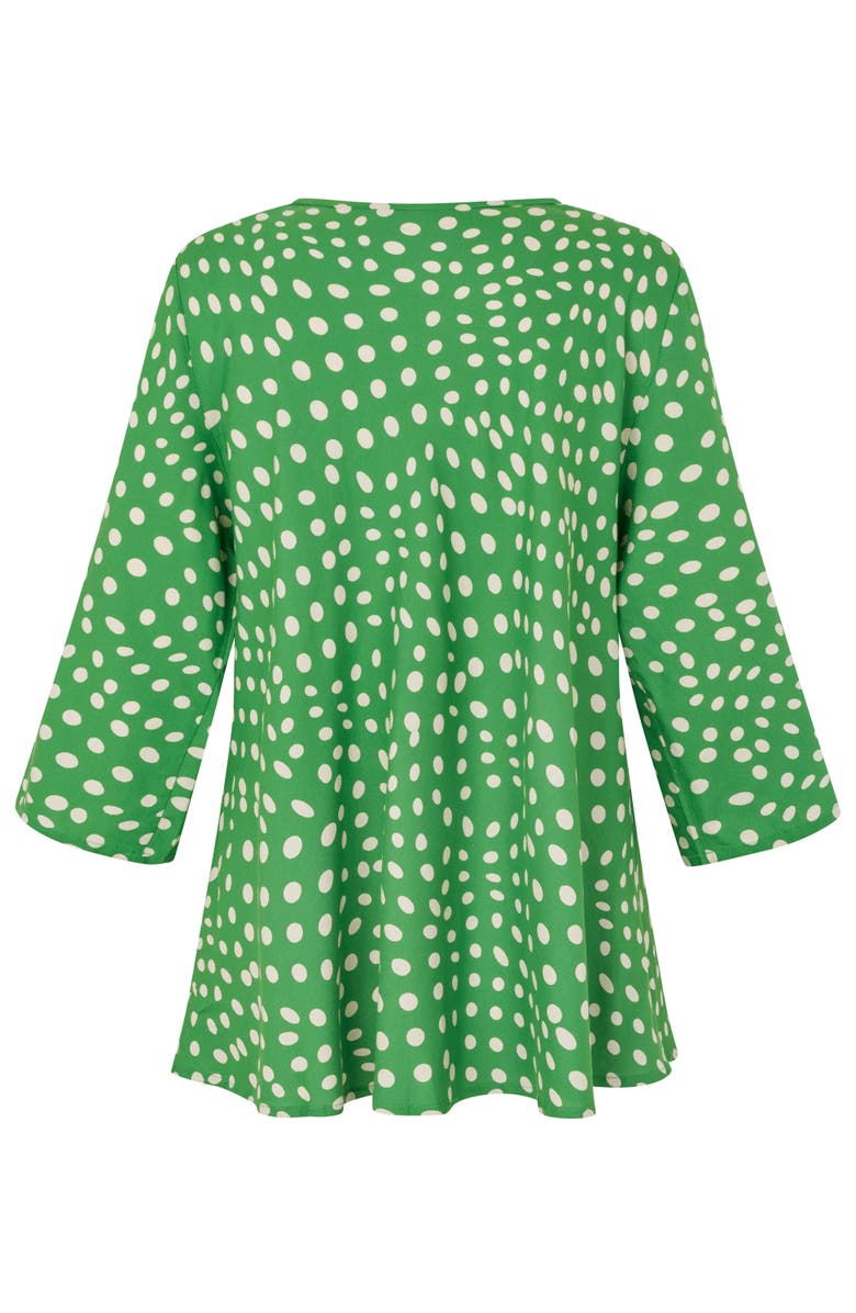 Masai Copenhagen MaKatacia V-Neck Polka Dot Blouse, Alternate, color, Mint Green