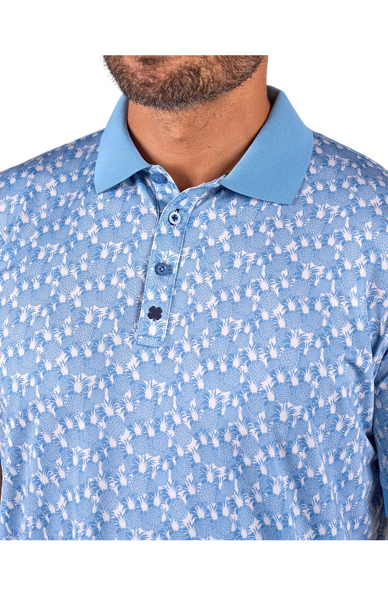 Black Clover Pineapple Crown Polo, Alternate, color, Moody Blue