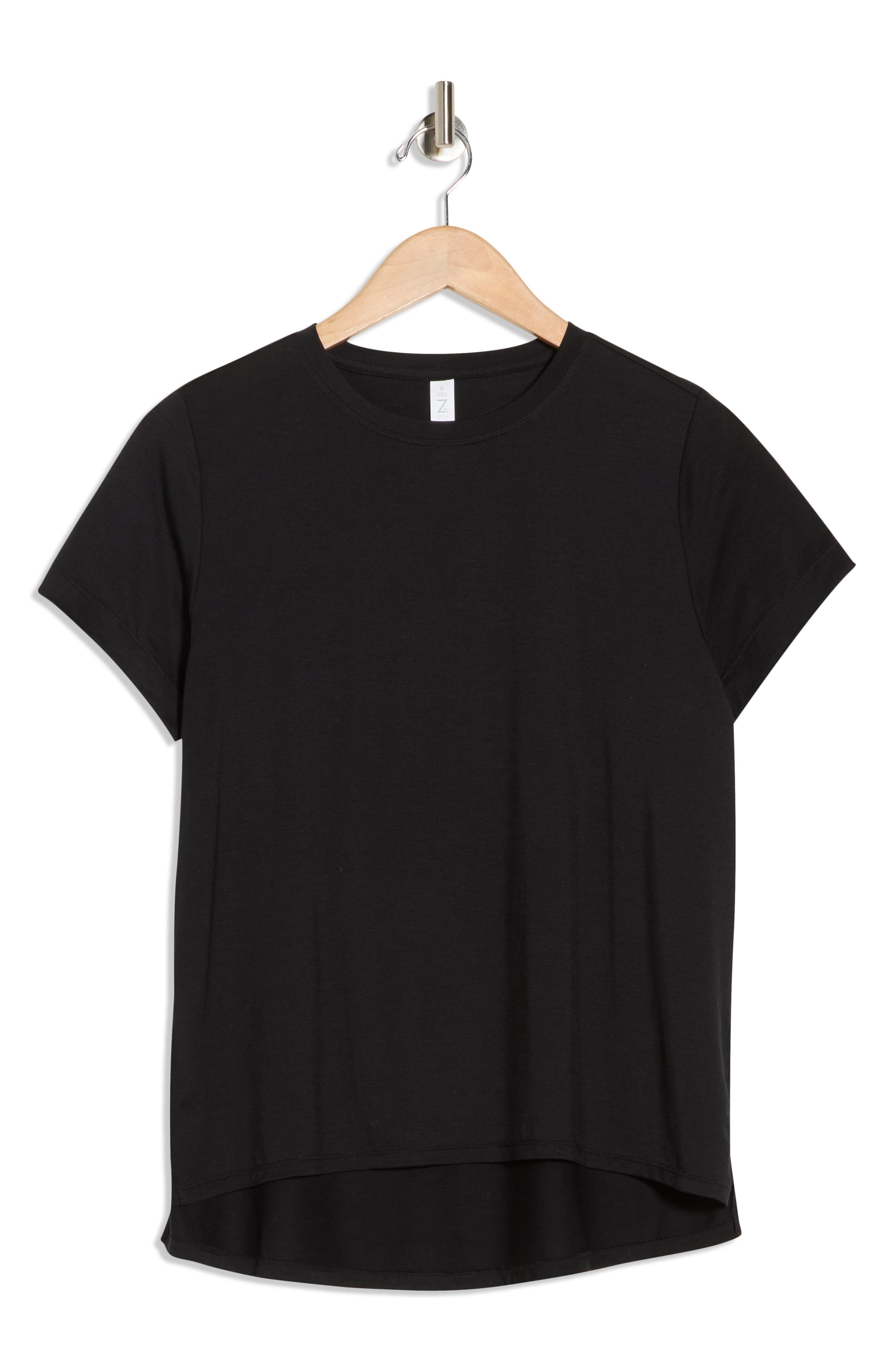 Z By Zella Key Element Activewear T-shirt In Black