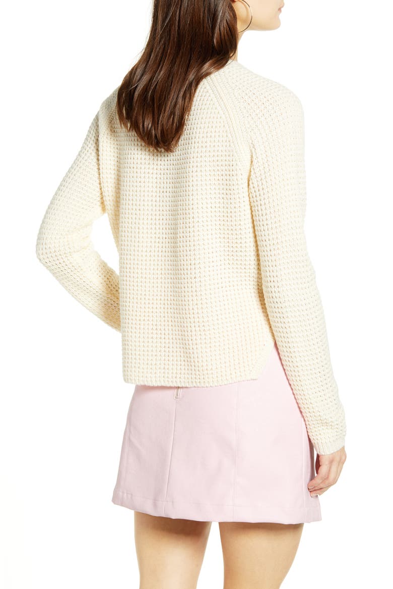 Leanna V-Neck Pullover, Alternate, color, BIRCH