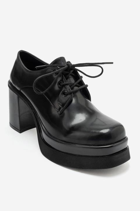 Vodette Platform Block Heel Oxford