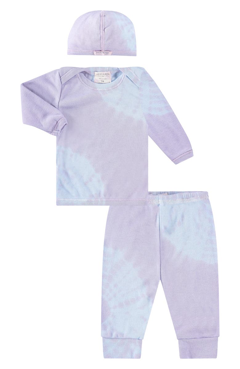 PAIGELAUREN Ribbed Top, Joggers & Cap Set, Main, color, 