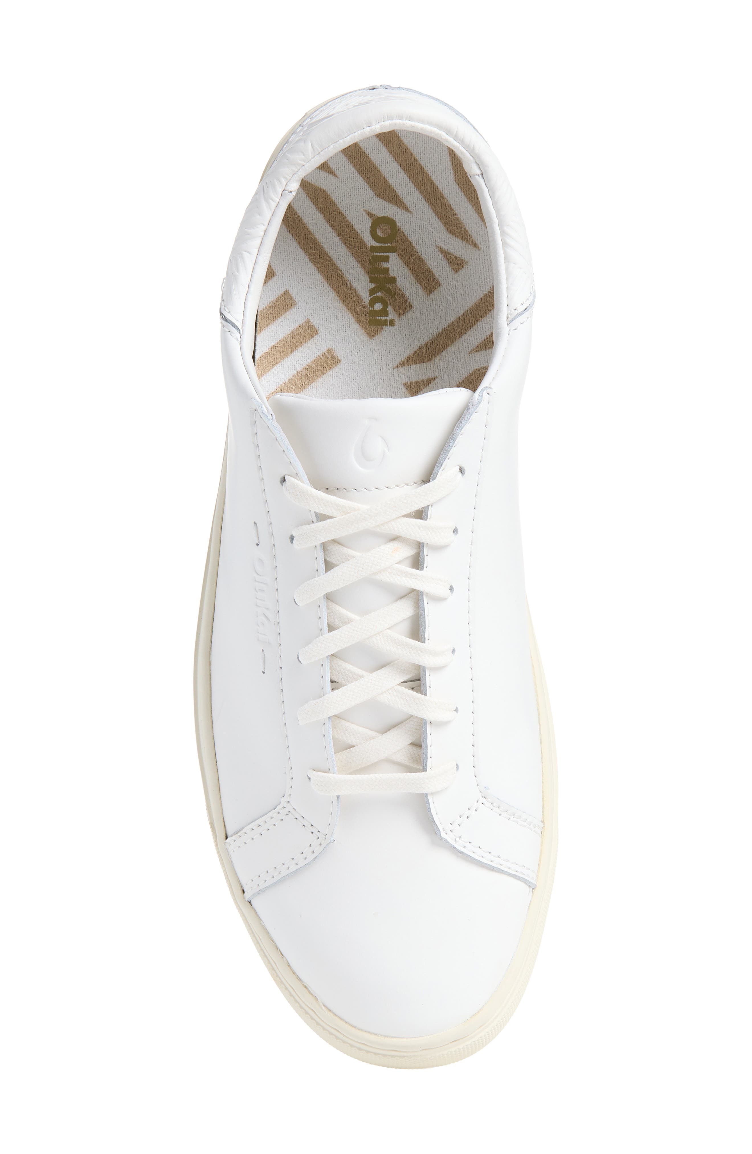 Kou Leather Sneaker, Alternate, color, WHITE / WHITE