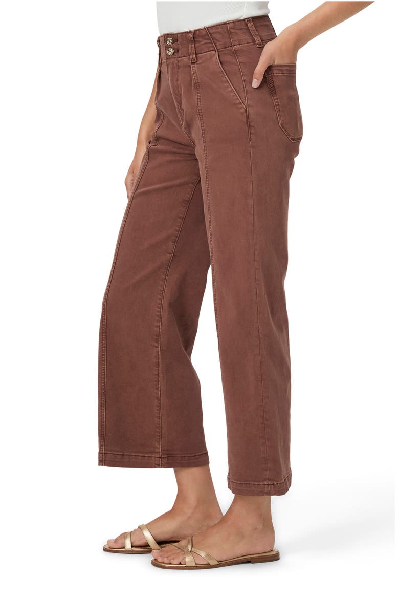 Brooklyn High Waist Crop Wide Leg Jeans, Alternate, color, VTG BRUNET