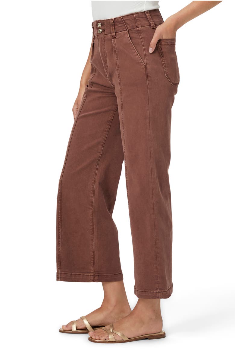 PAIGE Brooklyn High Waist Crop Wide Leg Jeans, Alternate, color, 