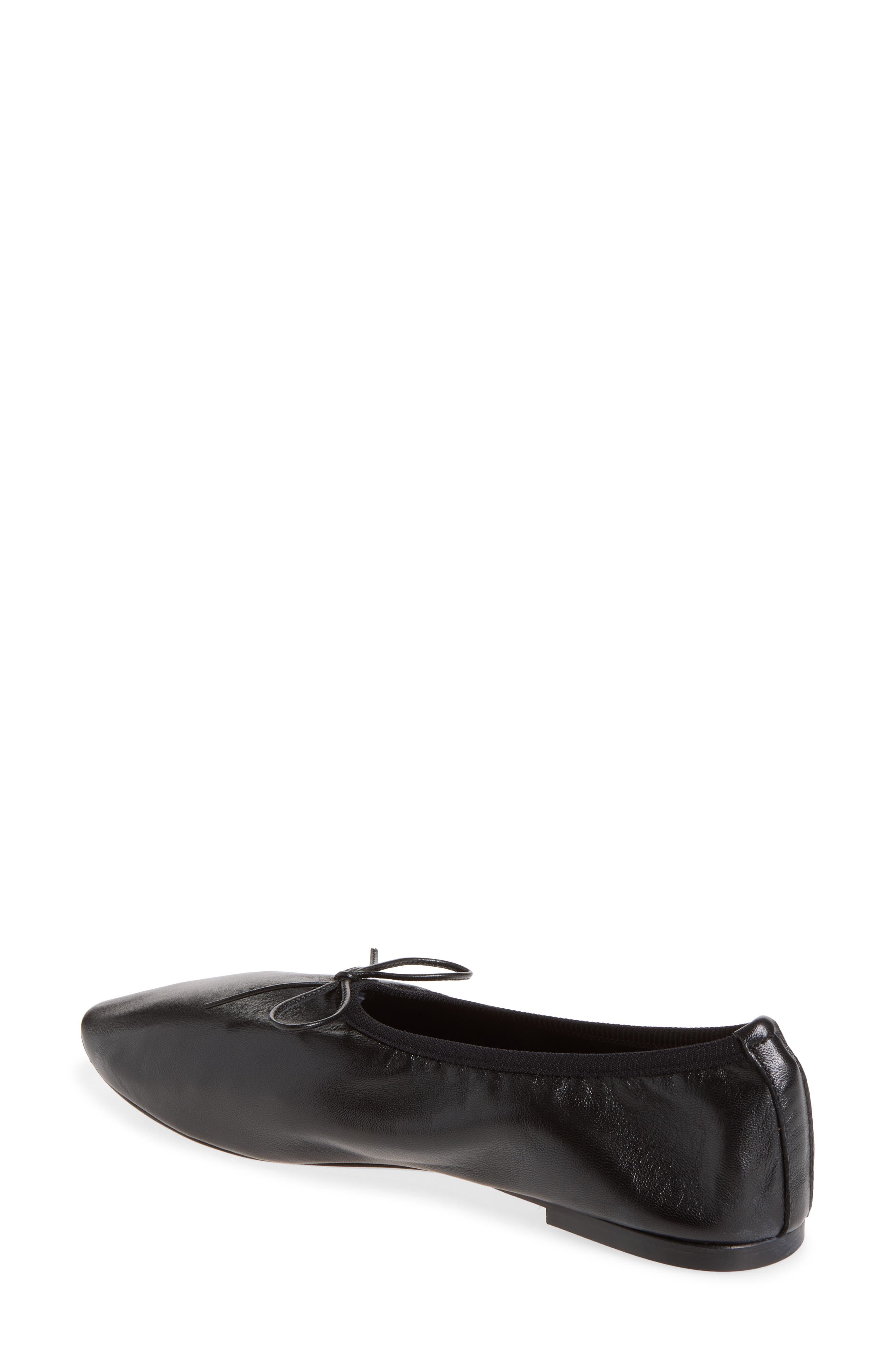 The High Vamp Ballet Flat, Alternate, color, BLACK