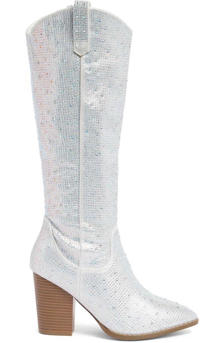 TOP GUY SHOES Imogen Embellished Western Boot, Alternate, color,