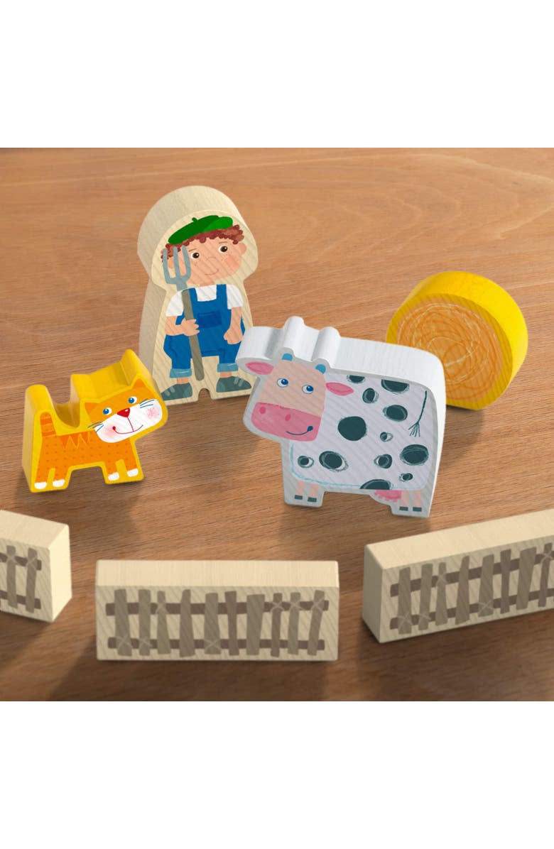 HABA Play World at The Farm Play Set - Barn and Animal Farm Toys for Toddlers 1-3, Toddler Learning Toys, Preschool Animal Figurines, Made in Germany, Alternate, color, Multi