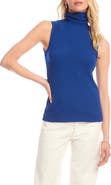 Karen Kane Turtleneck Rib Sleeveless Top
