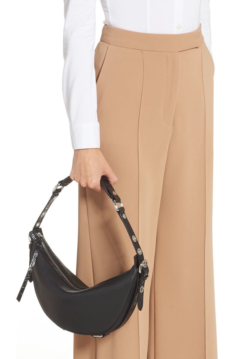 By Far Gib Leather Shoulder Bag, Alternate, color,