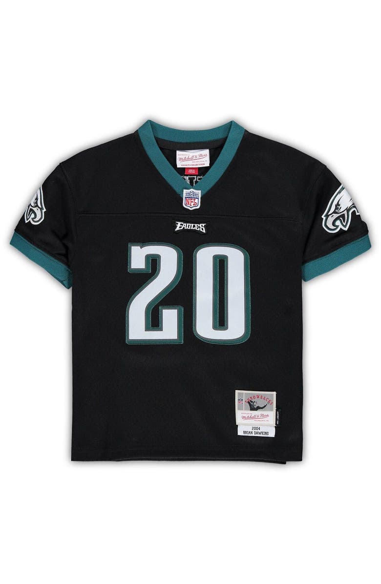Mitchell & Ness Preschool Mitchell & Ness Brian Dawkins Black Philadelphia Eagles Retired Legacy Jersey, Alternate, color, Black