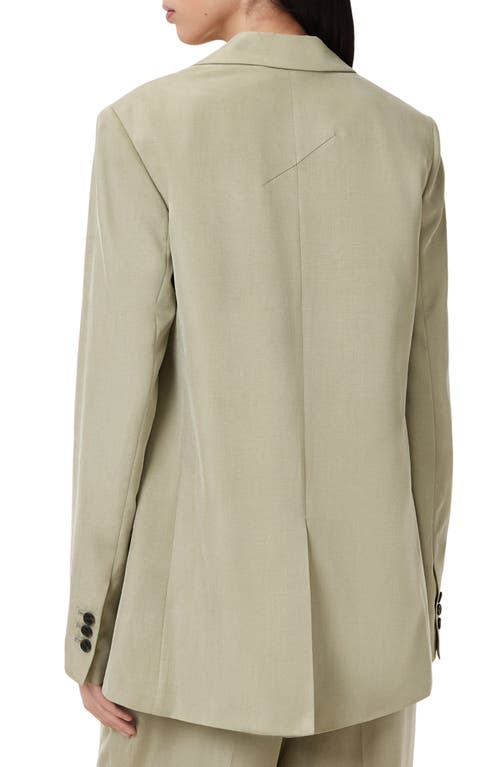 Allsaints Averie Blazer In Sage Green