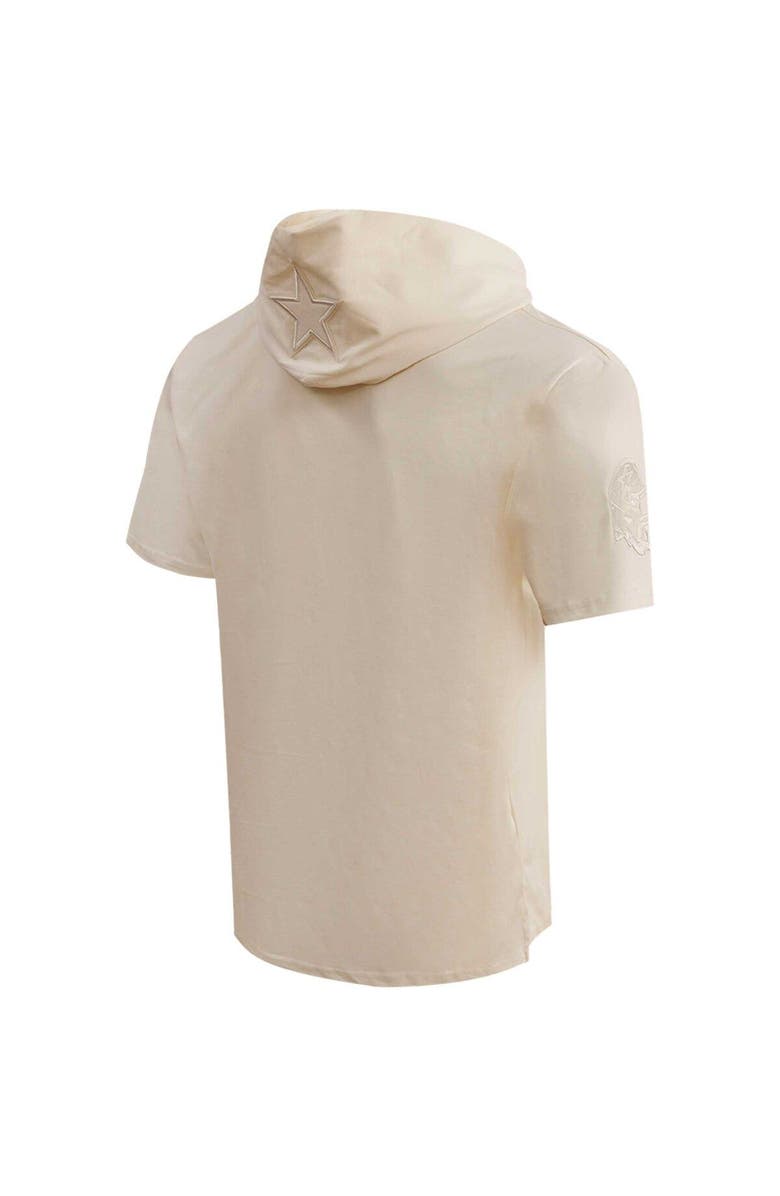 Post Men's Micah Parsons Oatmeal Dallas Cowboys Player Name & Number Neutral Short Sleeve Pullover Hoodie, Alternate, color, 