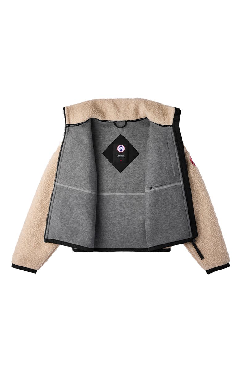 Canada Goose Simcoe Wool Blend Fleece Jacket, Alternate, color, Light Tan