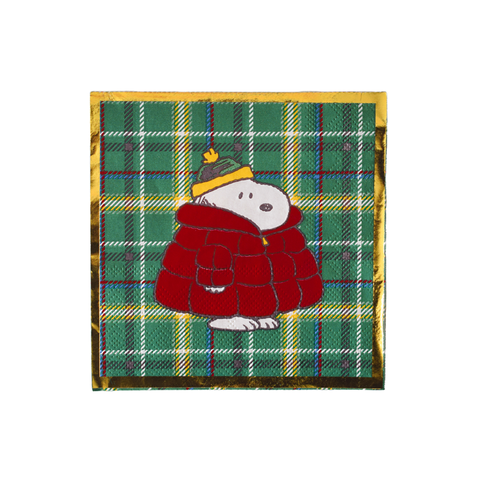 Peanuts Classic Christmas Snoopy Cocktail Napkins