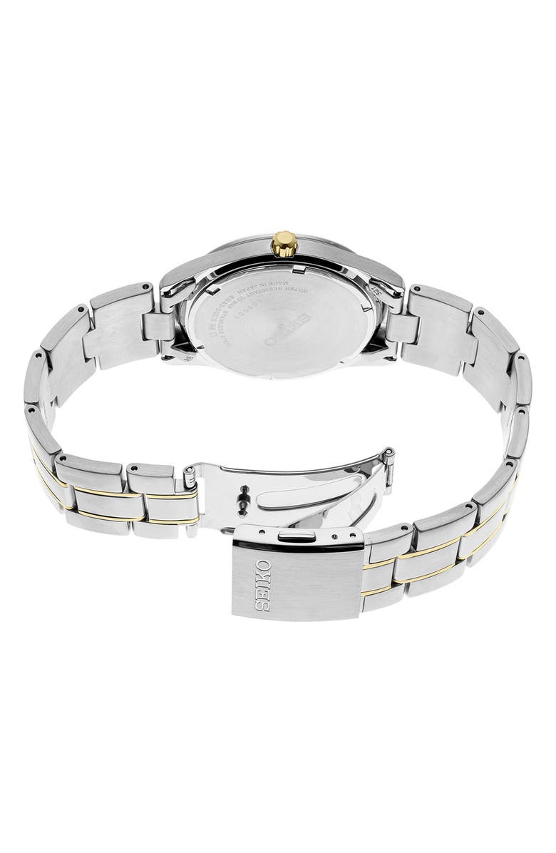 SEIKO WATCHES Essentials Bracelet Watch, 37.4mm, Alternate, color, Black