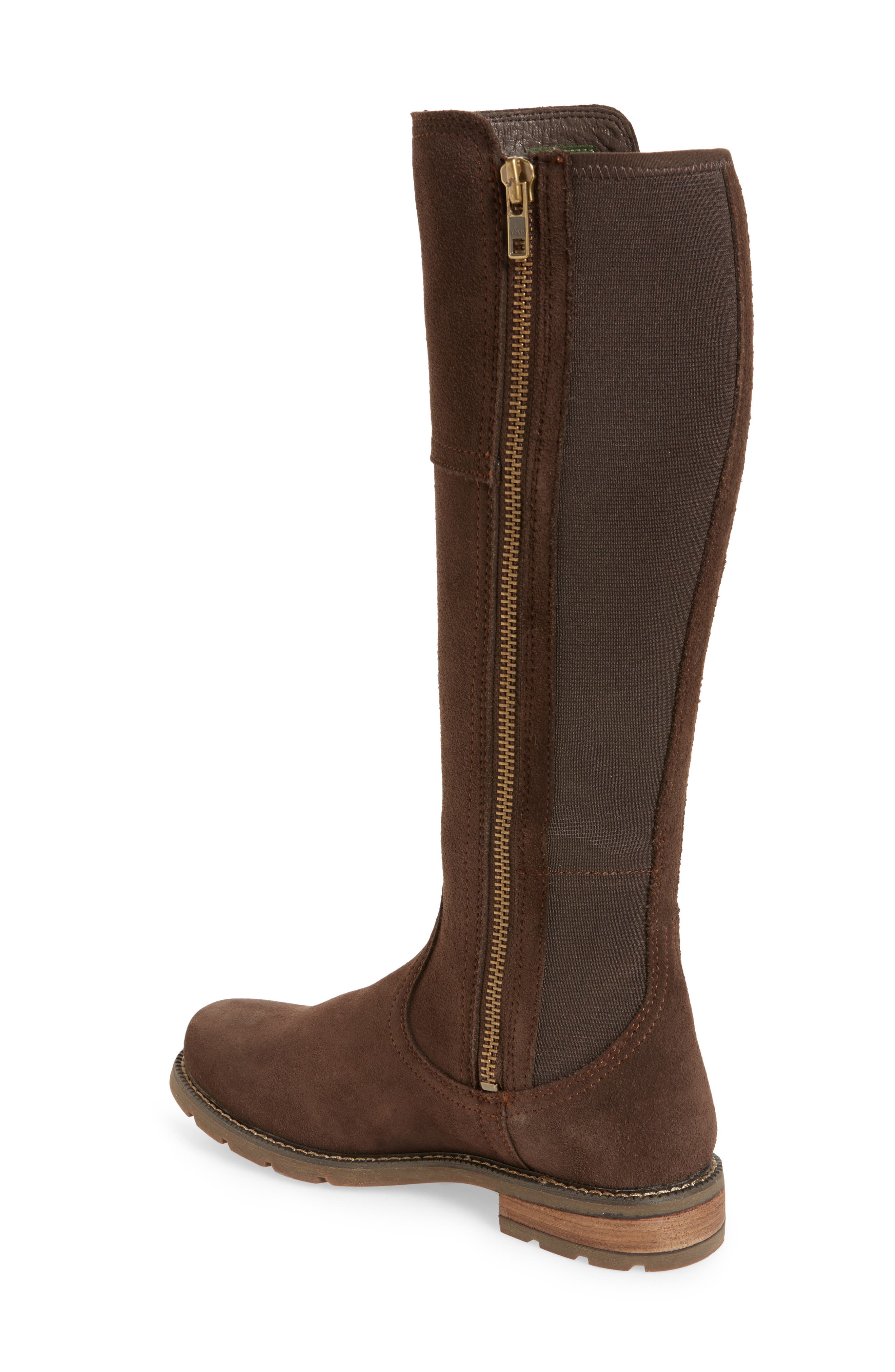 Sutton Waterproof Tall Boot, Alternate, color, CHOCOLATE LEATHER
