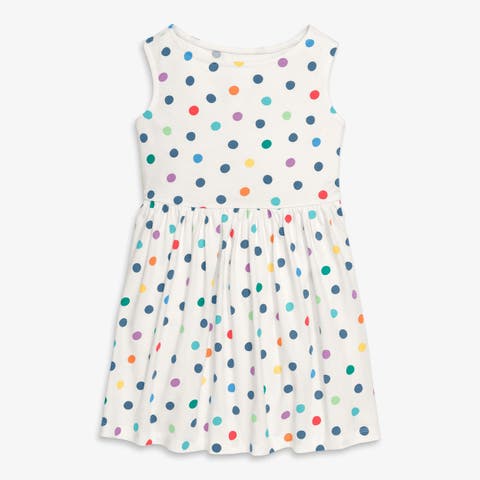 Kids Recess Dress In Rainbow Confetti Dots (Toddler, Little Kid, & Big Kid)