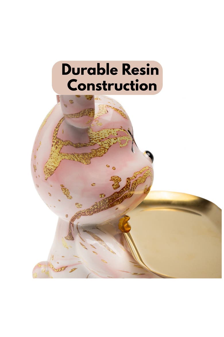 Butler Mouse with Tray, Alternate, color, PINK MARBLE