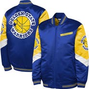 Mitchell & Ness Youth Mitchell & Ness Royal Golden State Warriors Throw It Back Heavyweight Full-Zip Satin Jacket